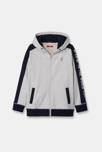 Chaqueta con capucha blanca niño 1