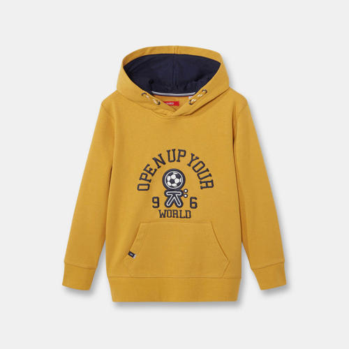 Felpa con cappuccio giallo bambino Okaidi Obaibi