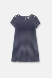 Vestido de punto milano azul niña 1