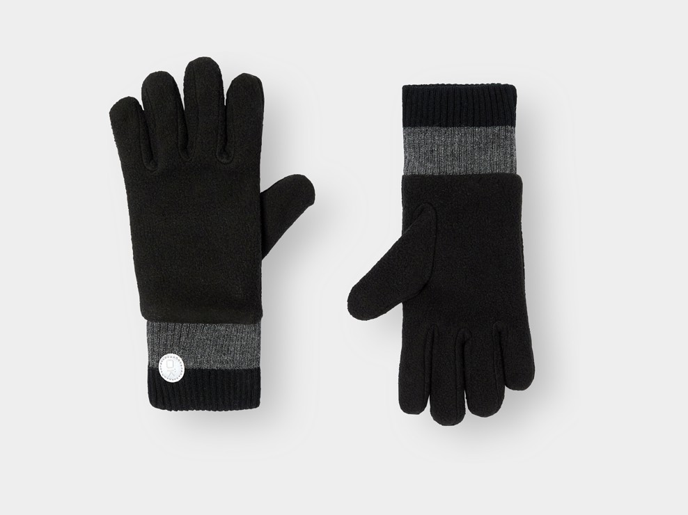 Gants polaires noir garçon 1