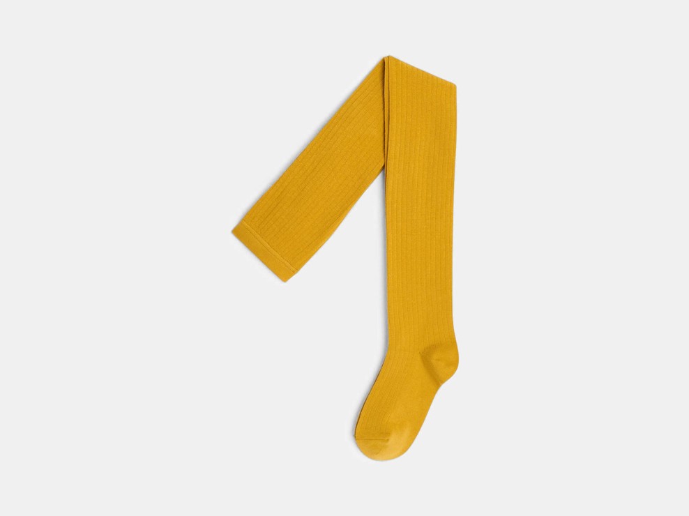 Collants en tricot côtelé fille 1