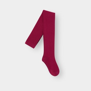 Collants bordeaux fille