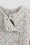Pijama de jersey estampado acolchado gris bebé niña 3