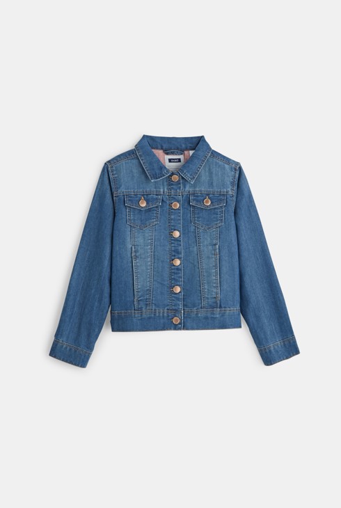 Veste en jean bleu fille 2