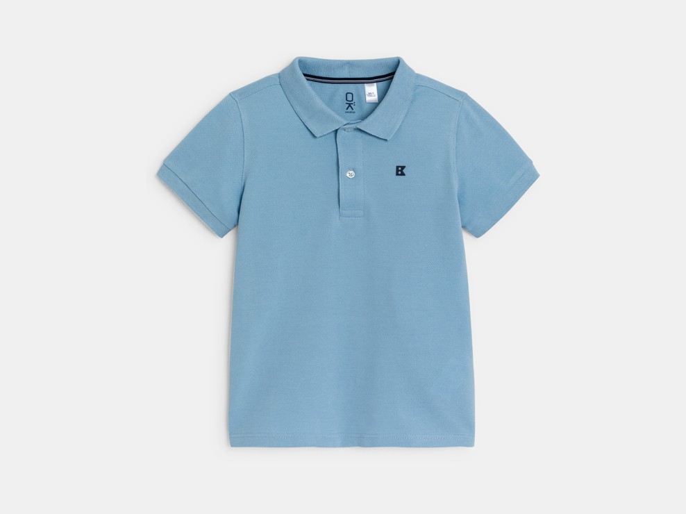 Polo classique bleu garçon 1
