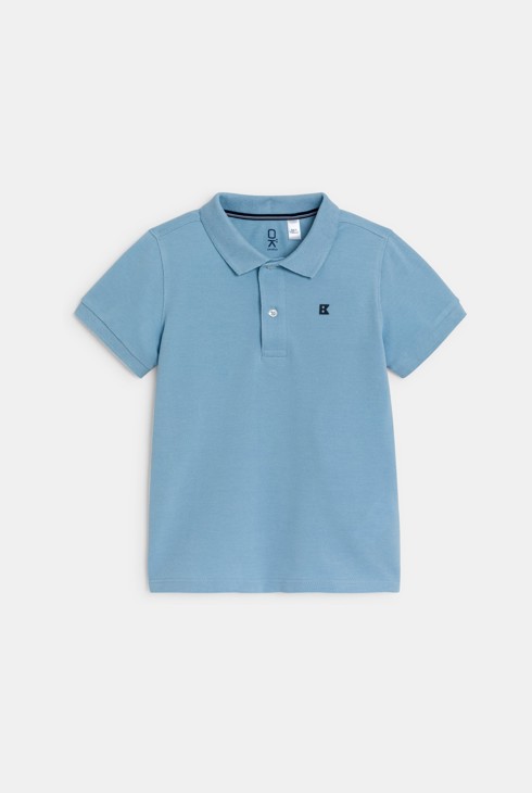 Boys classic blue polo-shirt 1