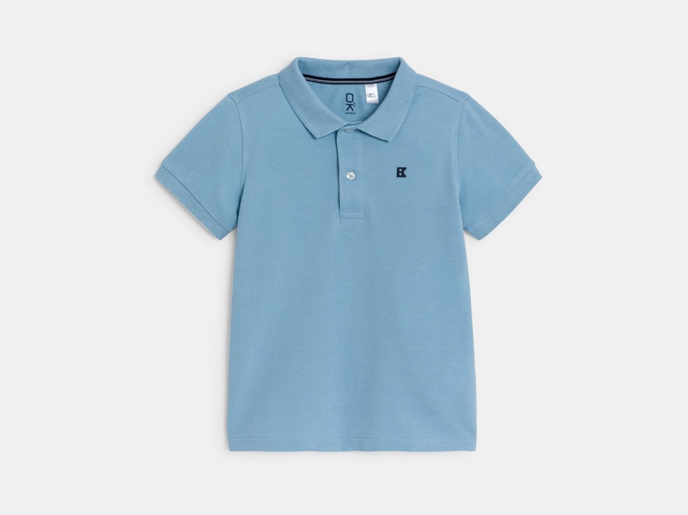 Polo classique bleu garçon 1
