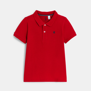 Boys classic red polo-shirt 1