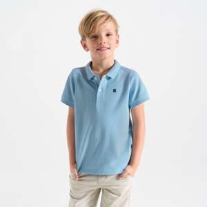 Boys classic blue polo-shirt 1