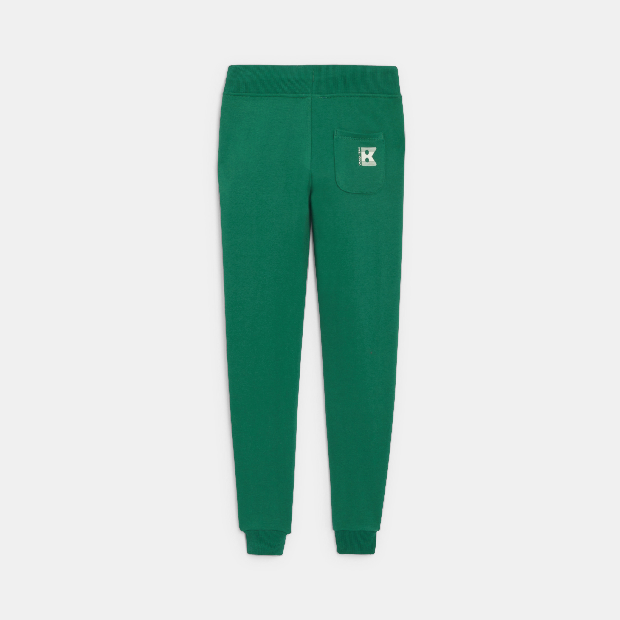 Baby boy s green fleece joggers Okaidi Obaibi