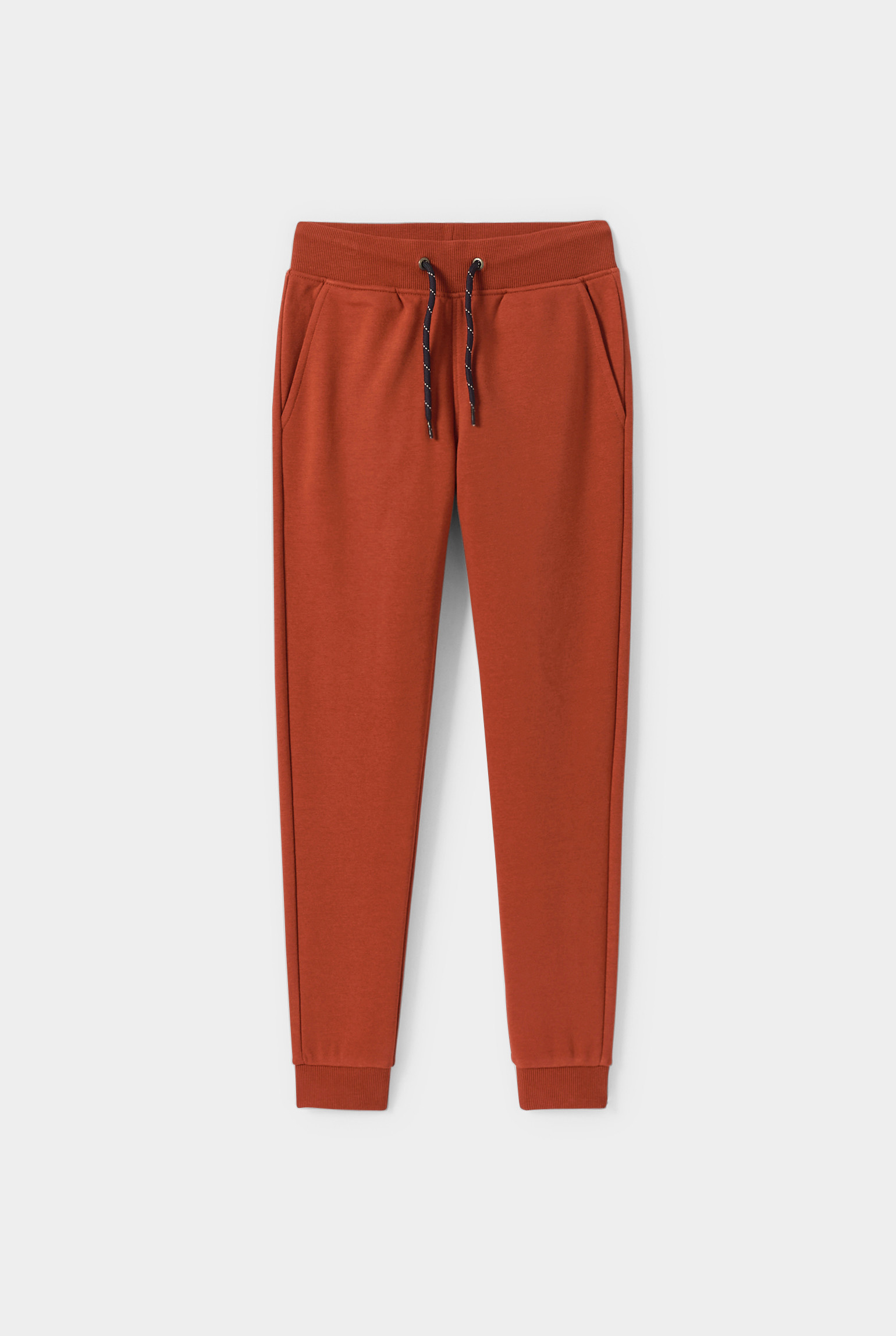 Pantalon jogging bleu garçon - Rouge brique
