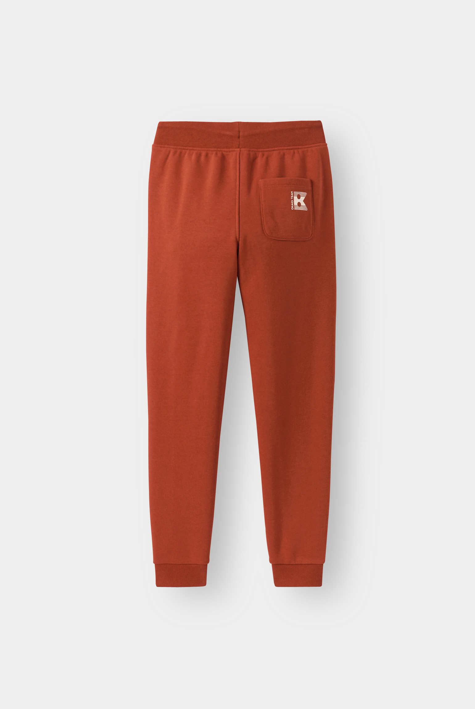 Pantalon de jogging en molleton bleu garçon - Rouge brique