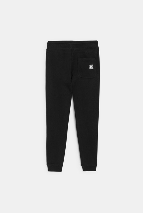 Pantalón de jogging de felpa negro niño 2