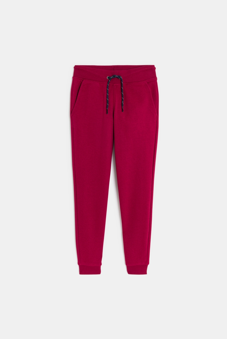 Pantalón de jogging de rojo muletón niño 1
