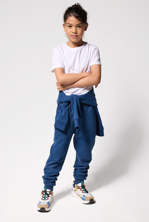 Pantalon de jogging en molleton bleu garçon 1