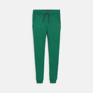 Groene fleece joggingbroek voor jongens 1