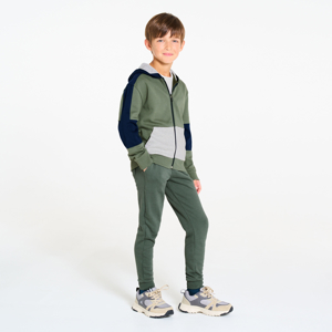 Groene fleece joggingbroek voor jongens 1