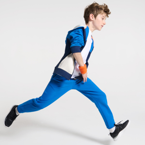 Pantalon de jogging en molleton bleu garçon 1