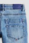 Bermuda slim en jean hyper-stretch bleu garçon 4