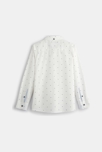 Camisa con pequeños dibujos azul niño 2