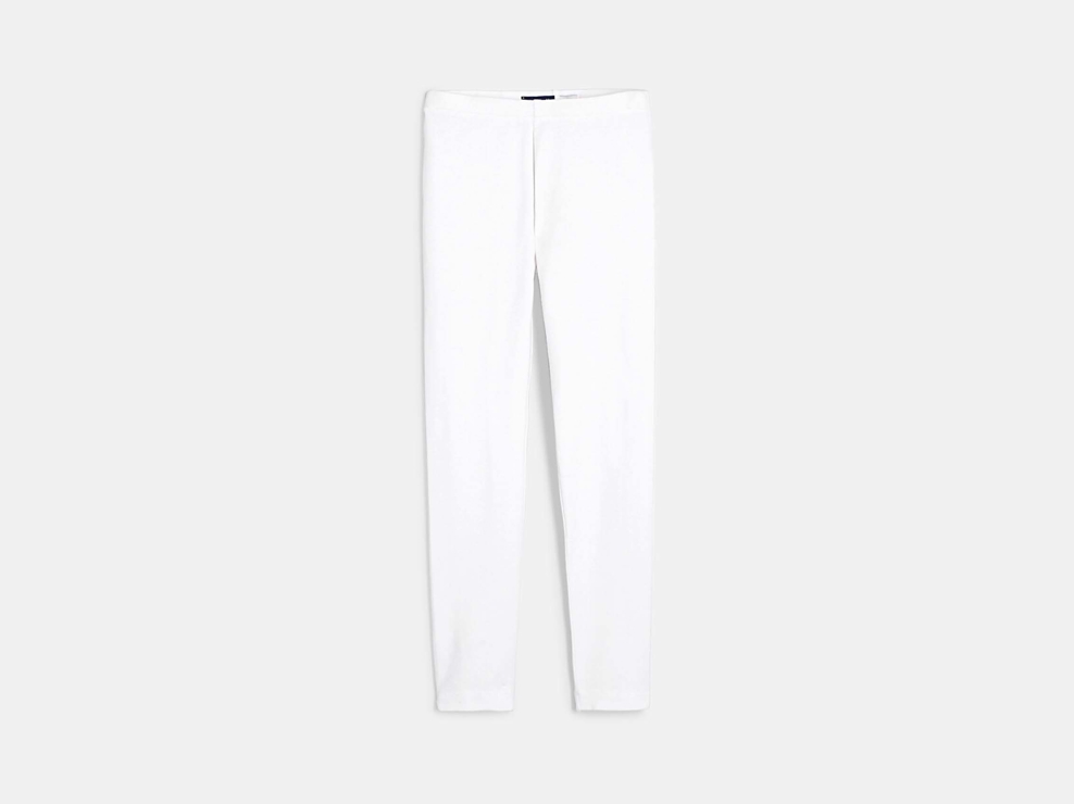 Leggings unis blanc fille 1