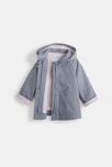 Chubasquero estampado con capucha gris bebé niña 3