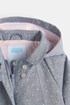Chubasquero estampado con capucha gris bebé niña 4