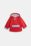 Chubasquero con capucha rojo bebé niño 1