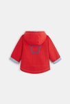 Chubasquero con capucha rojo bebé niño 2