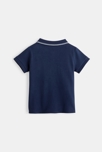 Piquée Strick-Poloshirt, unifarben Blau Baby Jungen 2