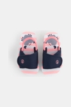 Chanclas de playa con velcro azul bebé niña 2