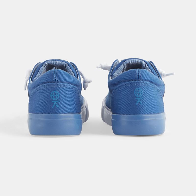 Turnschuhe aus Leinen mit Klettverschlüssen oder Weiße Sneaker aus Leinwandstoff mit Klettverschluss Okaïdi