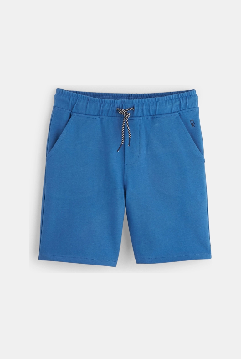Bermuda en coton bleu garçon 1