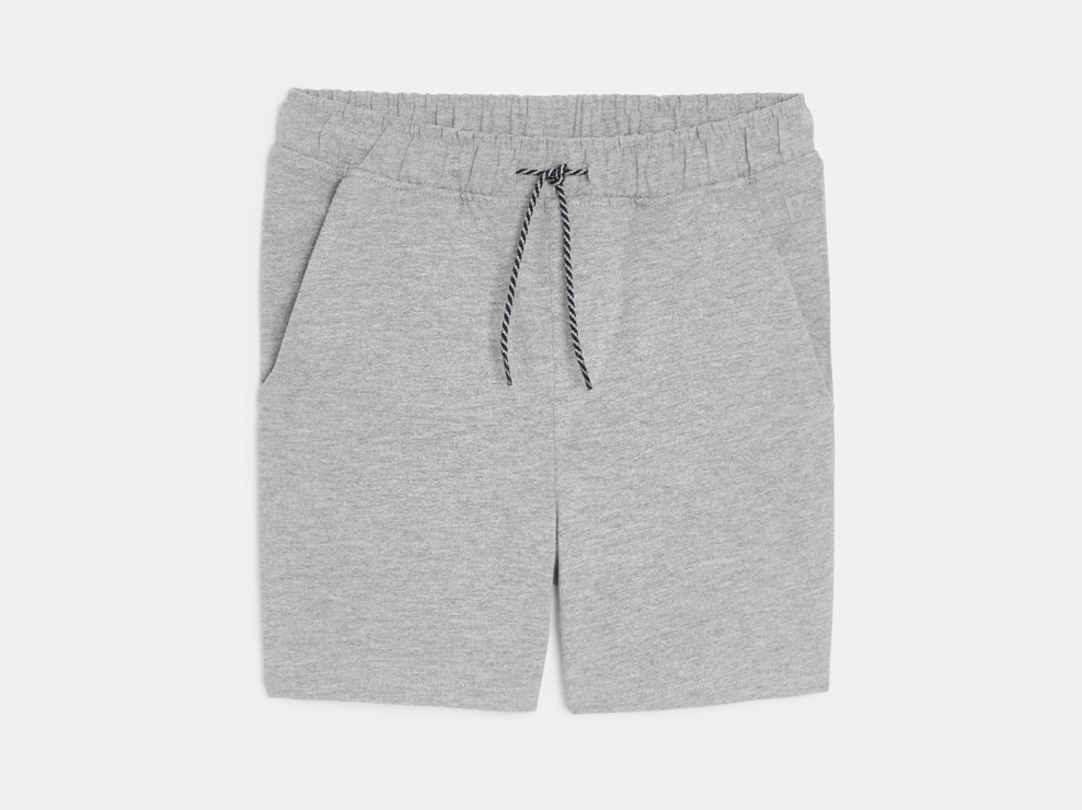Bermudas de algodón gris niño 1