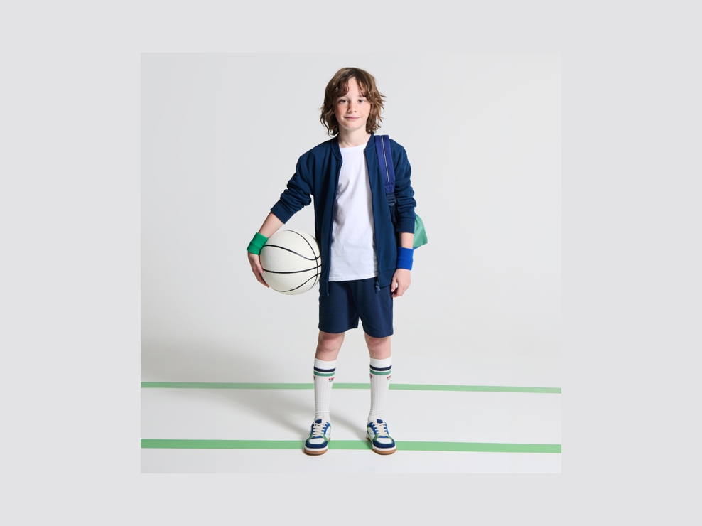 Bermudashorts aus Baumwolle Blau Jungen 1