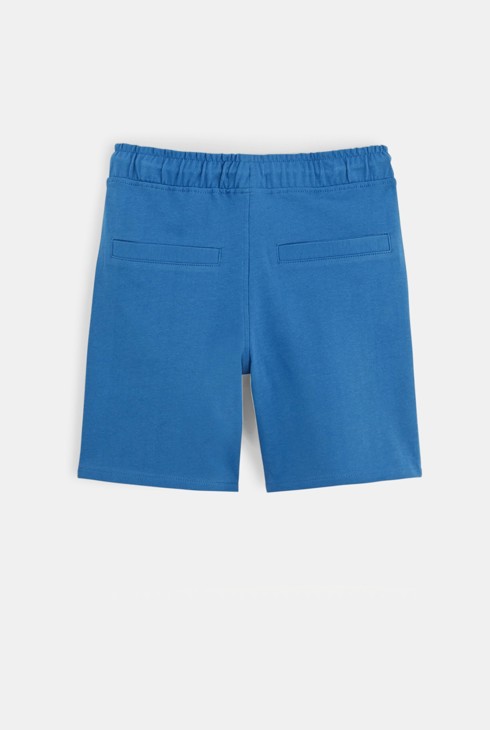 Bermuda en coton bleu garçon 2