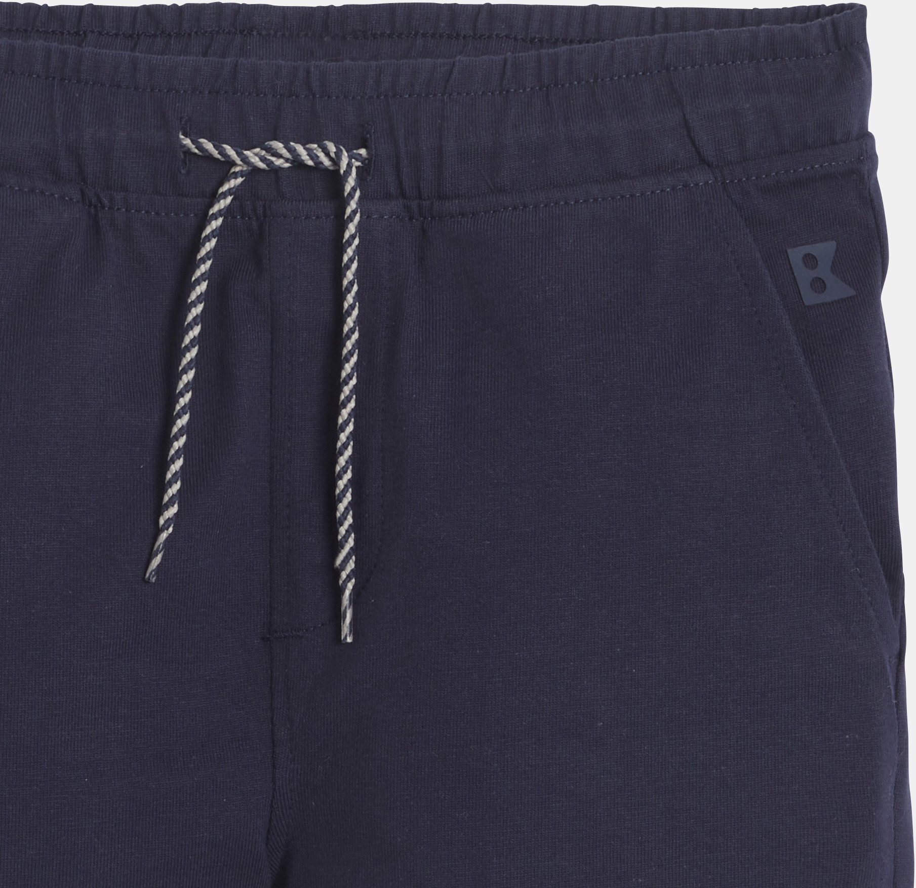 Bermuda en coton bleu garçon