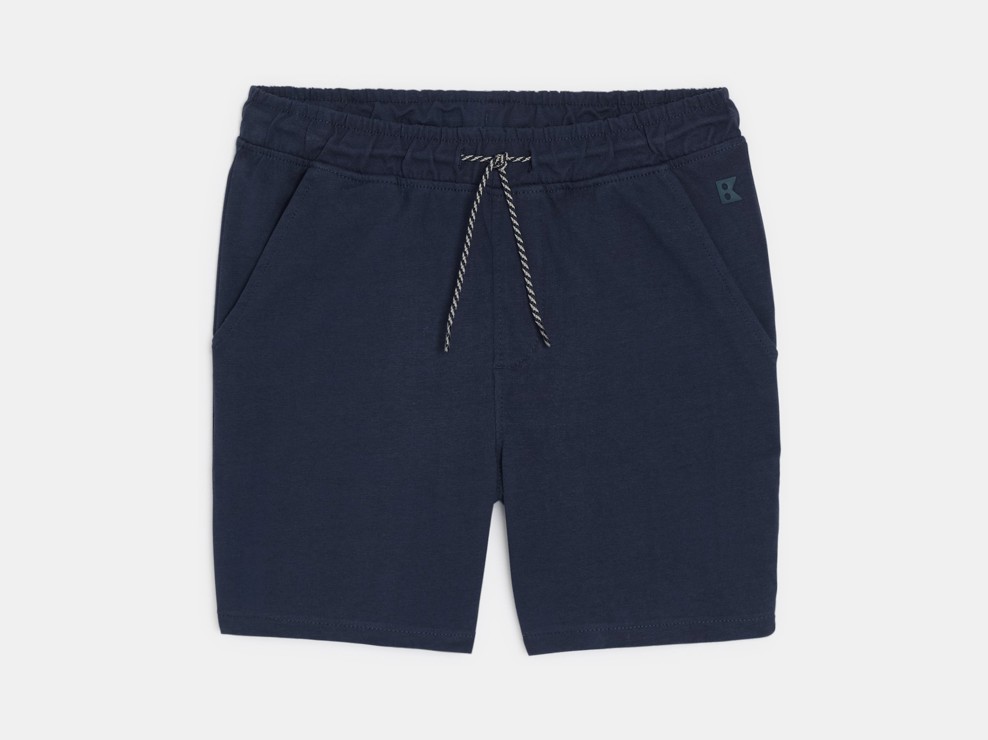 Bawełniane bermudy niebieski chłopiec 2