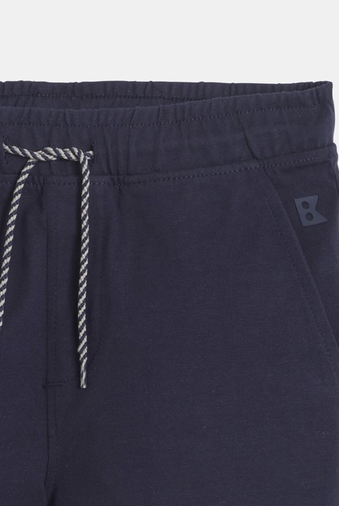 Bermuda en coton bleu garçon