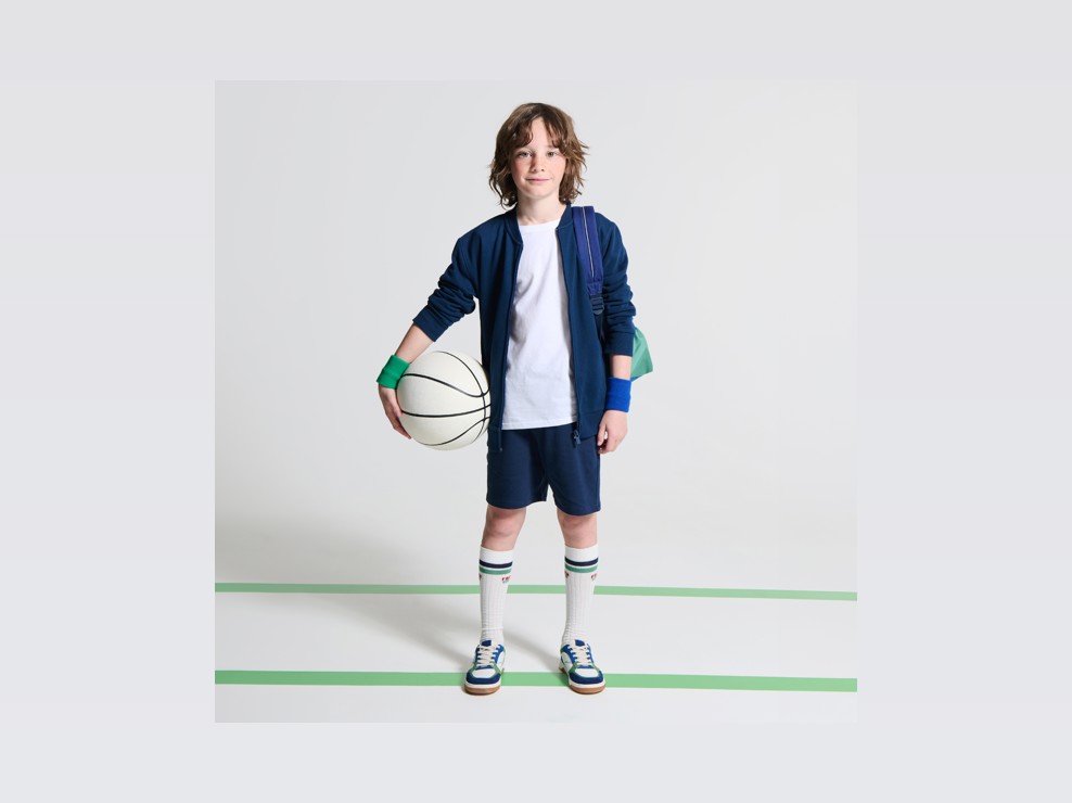 Bermudashorts aus Baumwolle Blau Jungen 1