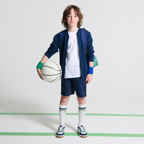 Bermuda En Coton Bleu Garçon - Bleu Navy - 5A - OKAIDI