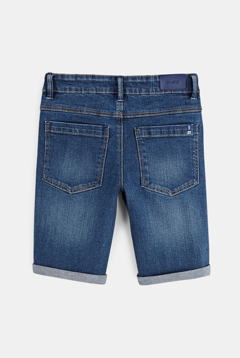 Slim-Bermudashorts Blau Jungen 2