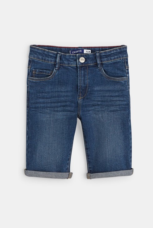 Slim-Bermudashorts Blau Jungen 2