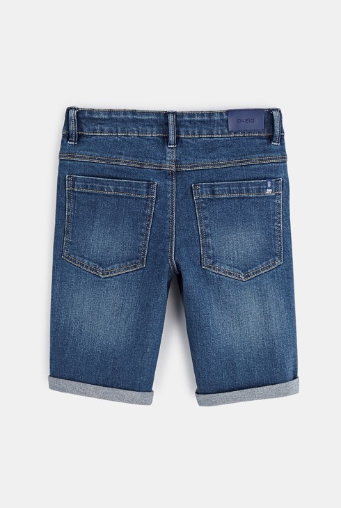 Bermuda en jean bleu garçon