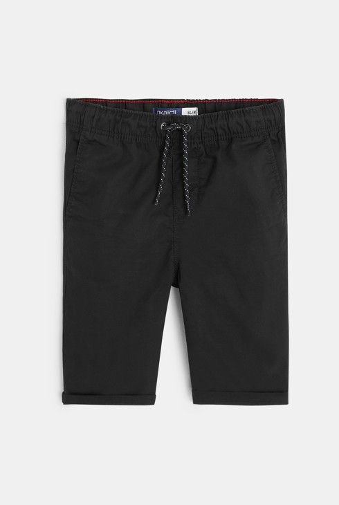 Bermudashorts aus Leinen Schwarz Jungen 2