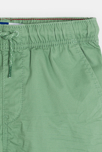 Bermuda slim en toile unie vert garçon 2