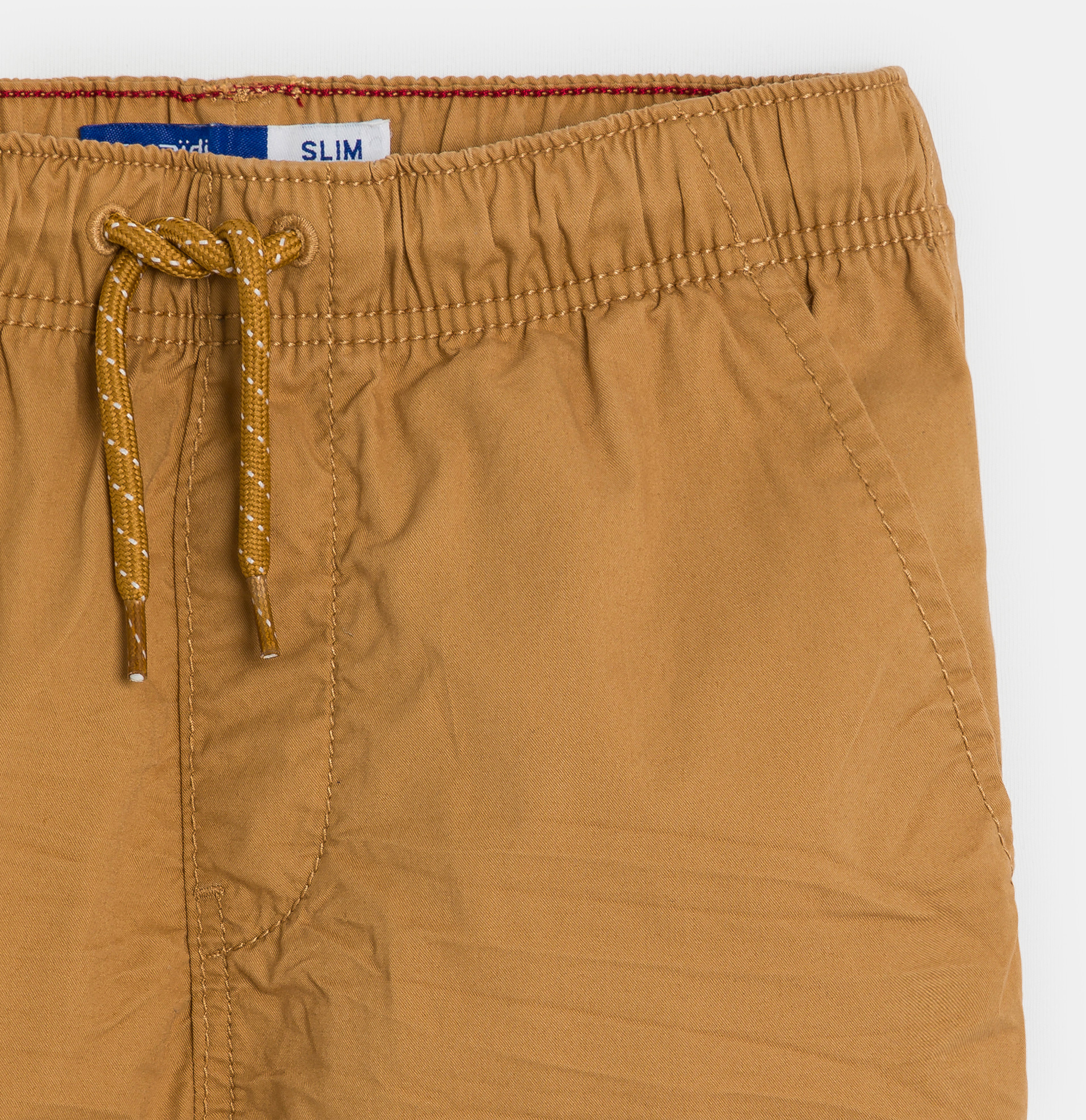 Bermuda slim en toile unie garçon