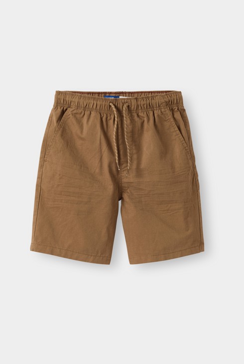 Bermuda marroni in cotone per bambino 1