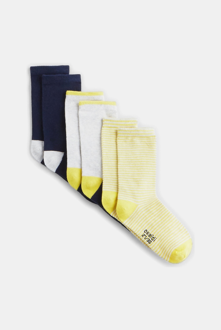 Calcetines a juego (pack de 3) amarillo niño 1