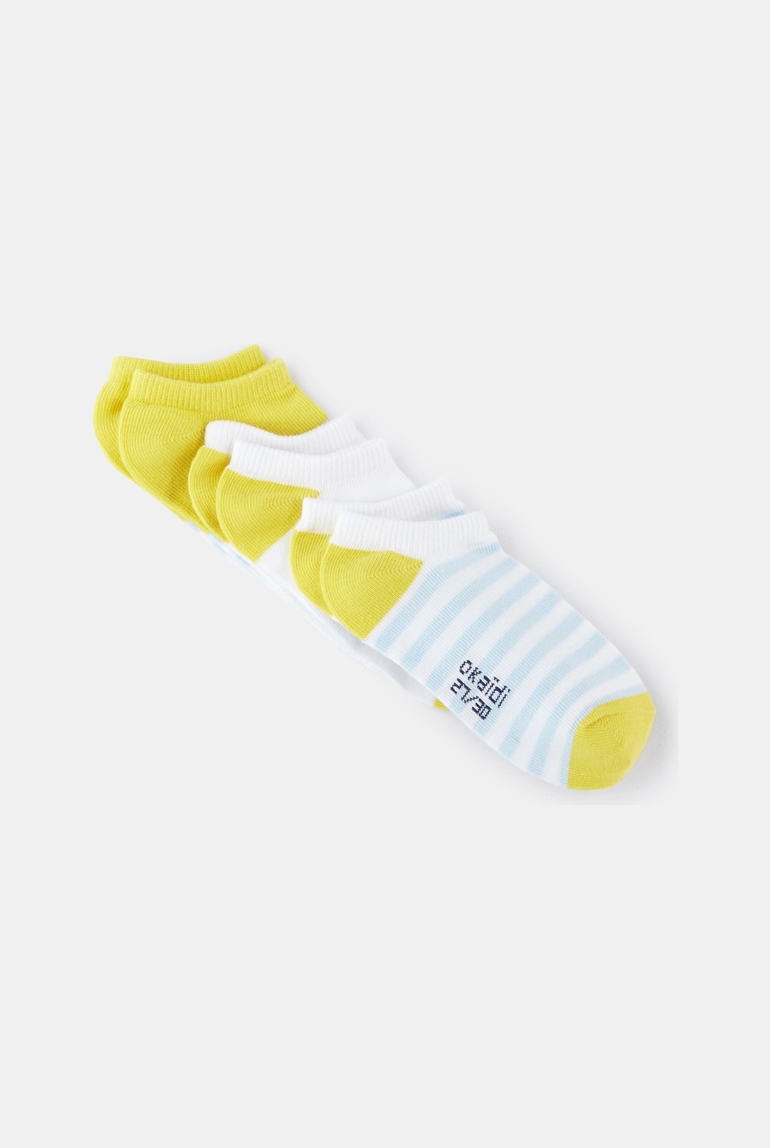 Calcetines cortos de niño (pack de 3) amarillo niño 1